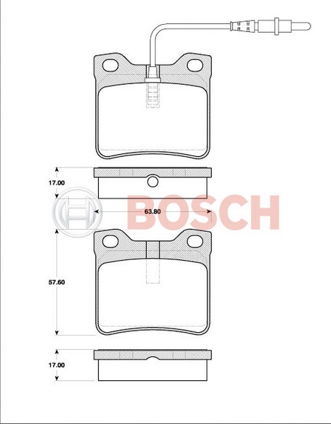 DİSK BALATA (ARKA)(YENİ NO:0986494055) PEUGEOT 406 1,8 16V-2,0 16V 96-