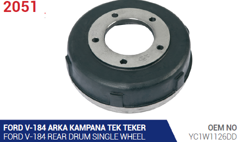 KAMPANA (ARKA)(TEK TEKER) FORD TRANSİT V184