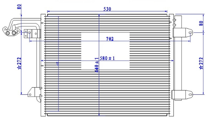 KLİMA RADYATÖRÜ(CVW204) VW CADDY III 1.9 TDI M-T 2004-