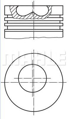 PİSTON,SEGMAN (+0.50)(82.50MM) FORD CONNECT 1.8TDCI 02- (90PS)