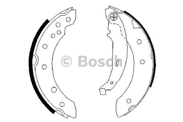 PABUÇLU FREN BALATASI (ARKA) RENAULT CLIO II 98- / CLIO SYMBOL 00- / SYMBOL II 08- / TWINGO 96- / DACIA LOGAN 06- / SANDERO 10- / PEUGEOT 106 96- / 306 94- / CITROEN SAXO 96- / XSARA 97-