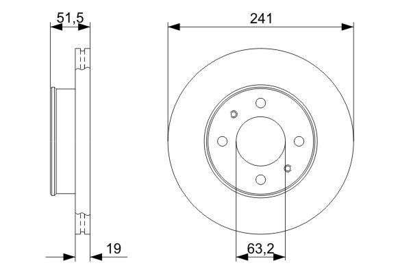 FREN DİSKİ (ÖN)(240,8MM) HYUNDAI ACCENT II 1.3 00-05