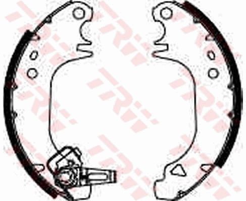 PABUÇLU FREN BALATASI (ARKA) PEUGEOT 106 / 205 / 309 / CITROEN SAXO