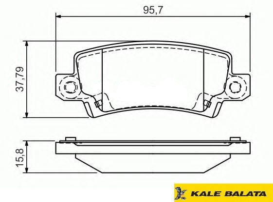 DİSK BALATA (ARKA) TOYOTA COROLLA (VVT KASA)