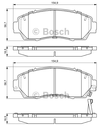 DİSK BALATA (ÖN) HONDA CR-V 1,6-2,0-2,4İ-DTEC 02-