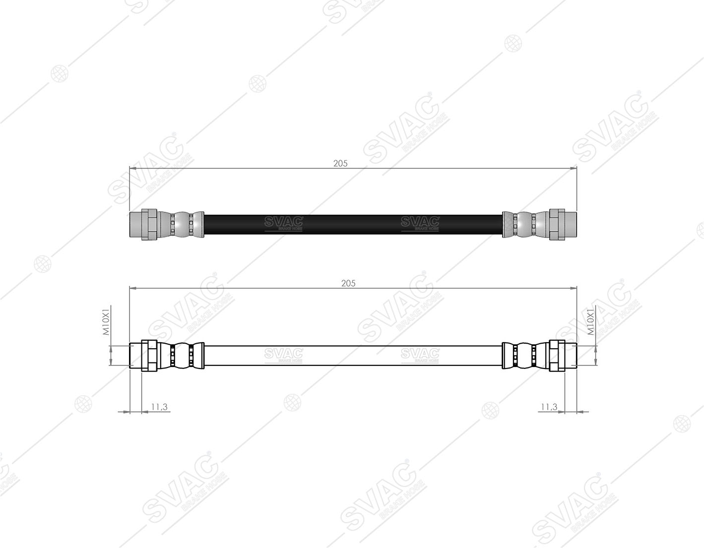 FREN HORTUMU (ARKA) VW PASSAT 96-00 / SKODA SUPERB I 02-08 / AUDI A4 94-00 / A8 03-10