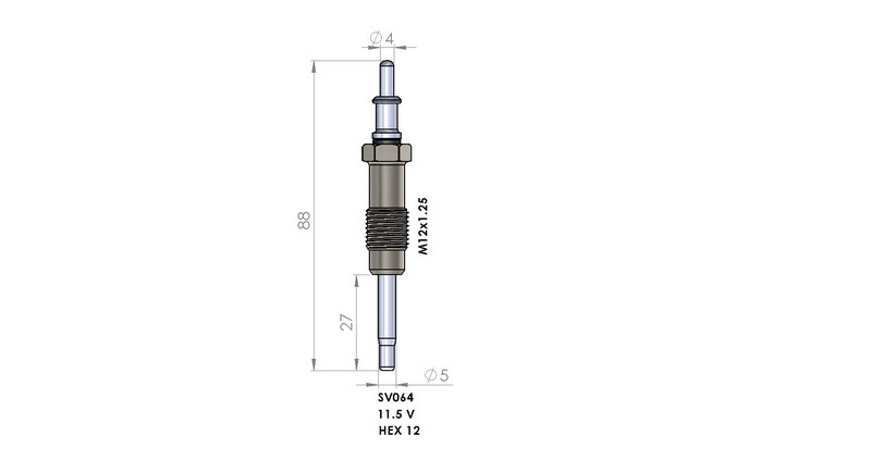 KIZDIRMA BUJİSİ (11,5V) M.BENZ E290 / SPRINTER 210D / 212D / 310D / VARIO