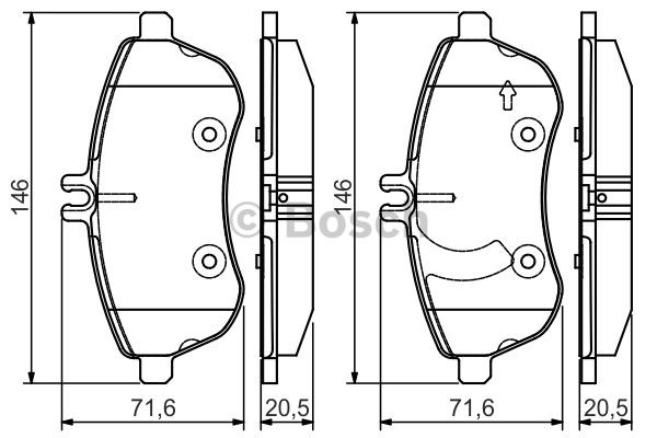 DİSK BALATA (ÖN)(YENİ NO:0986494593) MERCEDES C180CDI 08-/C200 07-