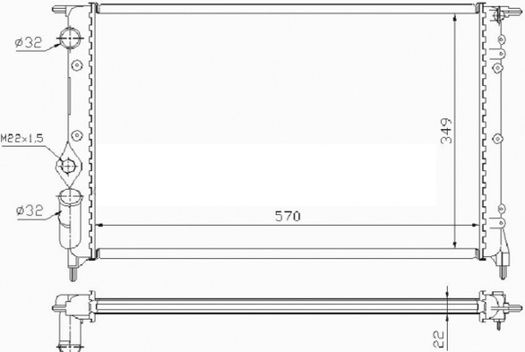 SU RADYATÖRÜ (MEKANİK)(MT)(MRN120) RENAULT 19 1.4İ-1.7İ-1.8İ 88-