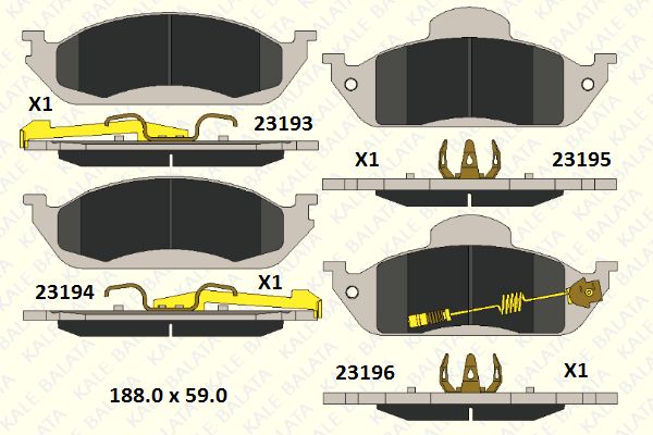 DİSK BALATA (ÖN) M.BENZ M-SERİSİ (W163) 98-