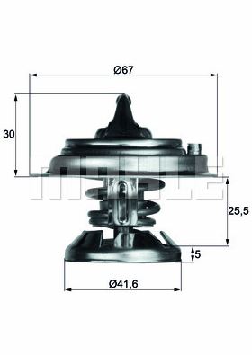 TERMOSTAT (85°C) MB SPRINTER 208D-210D-212D 95-02