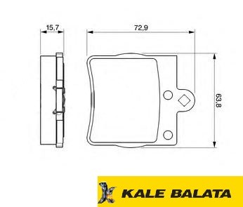 DİSK BALATA (ARKA) M.BENZ C-SERİSİ (W203) 00- / CLC-SERİSİ (CL203) 08- / CLK (C209) 05- / SLK (R171) 09-