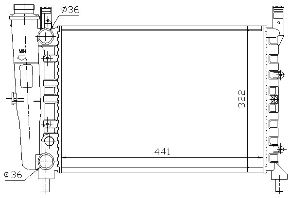 SU RADYATÖRÜ (MEKANİK)(MT)(MFI008) FİAT UNO 70 MT (KARBİRATÖRLÜ)