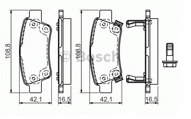 DİSK BALATA (ARKA) CR-V III 2,0İ-2,2İ-CDTİ 07-