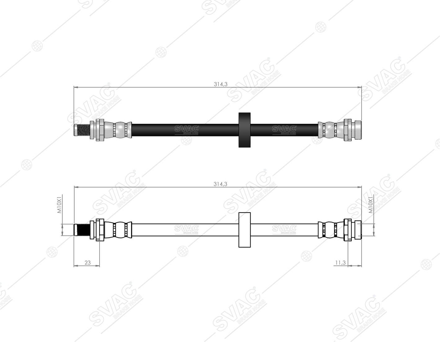 FREN HORTUMU (ARKA) FORD MONDEO I - MONDEO II  KAMPANA  (GBP) 93-00