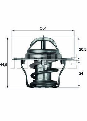 TERMOSTAT (87°C) FORD FIESTA-ESCORT 1.3 75-12