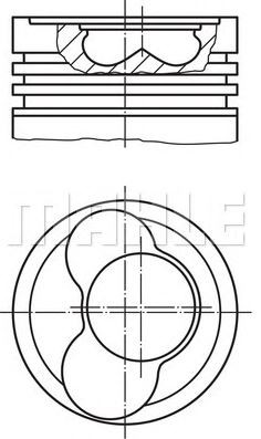 PİSTON,SEGMAN (+0.50)(79.51MM) VW-CADDY BJB 1.2