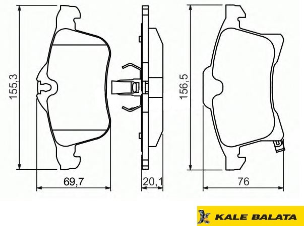 DİSK BALATA (ÖN) OPEL ASTRA H-CORSA D-MERIVA-ZAFIRA