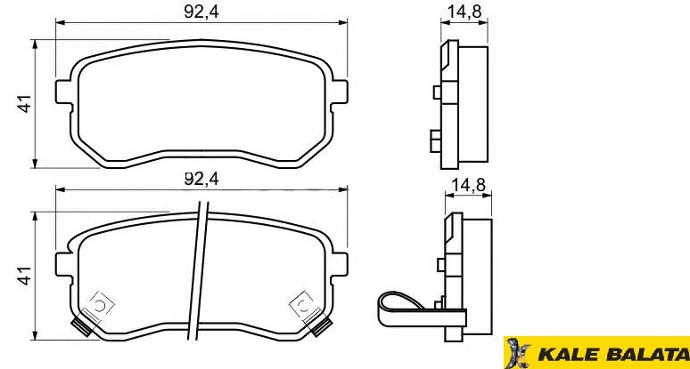 DİSK BALATA (ARKA) HYUNDAI İ10 / KIA PICANTO