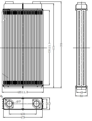 KALORİFER RADYATÖRÜ MİTSUBİSHİ PRESTİGE BUS / NOVABUS