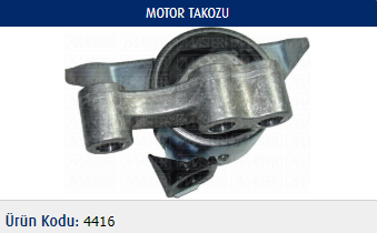 MOTOR TAKOZU FIAT DOBLO III 1.6 JTD 16V 105 HP