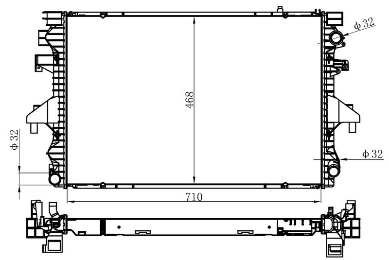 SU RADYATÖRÜ (BRAZİNG)(MT)(BVW001) VW T5 2.5