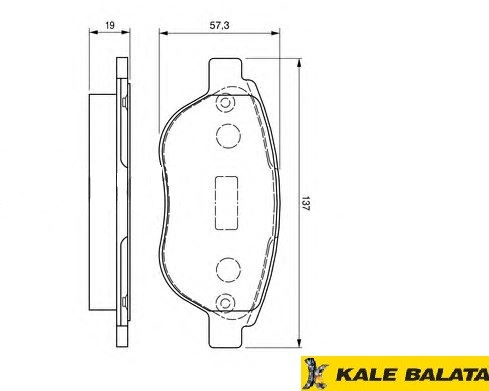 DİSK BALATA (ÖN) PEUGEOT 207 06- / 307 03-