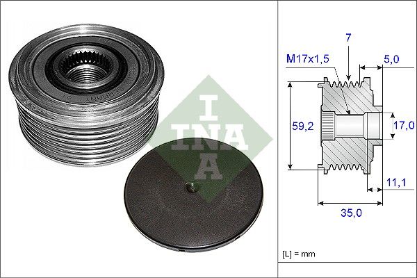 ALTERNATÖR KASNAĞI (7 KANAL) FORD TRANSİT V184