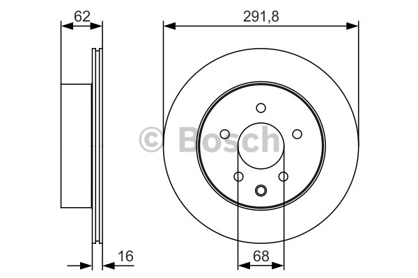 FREN DİSKİ (ARKA)(291,8MM) NISSAN X-TRAIL 2.0-2.2 DCİ-2.5