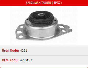 ŞANZUMAN TAKOZU FIAT TEMPRA / TİPO