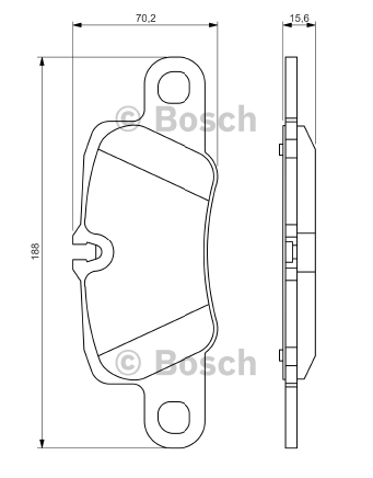 DİSK BALATA (ARKA) PORSCHE PANAMERA 3.0-3.6-3.8 11-