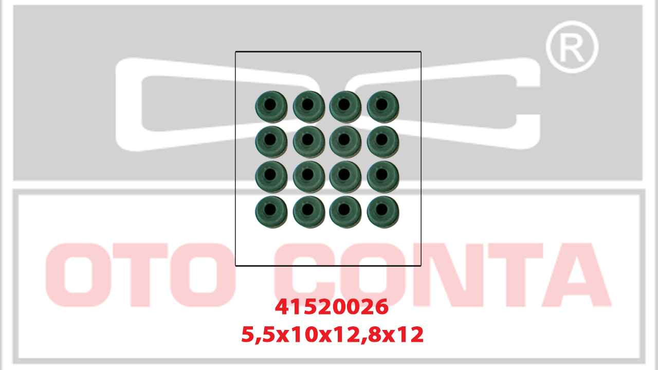 SUBAP LASTİĞİ (5,5X10X12,8X12)(VİTON) HYUNDAI İ20 1.2 12- / İ30 1.4-1.6 08- / ACCENT BLUE 1.4 11- / İX35 1.6 10-