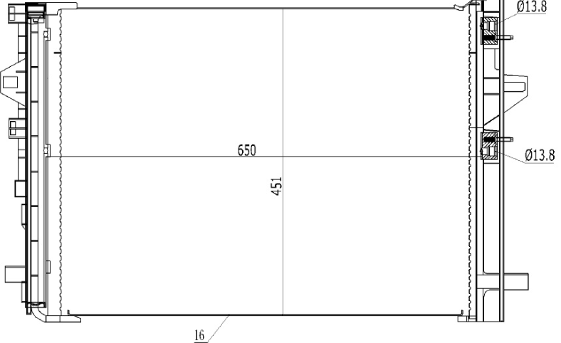 KLİMA RADYATÖRÜ(CME864) MERCEDES A 12- / B 11- / CLA 13-