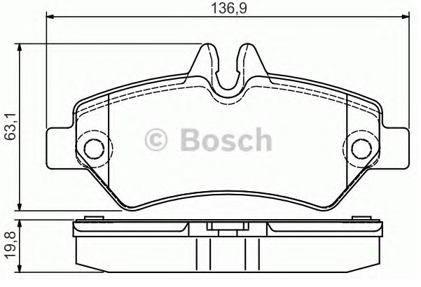 DİSK BALATA (ARKA)(ESKİ NO:0986TB2981) VW CRAFTER-M.BENZ SPRINTER 06-(NORMAL TEKER)