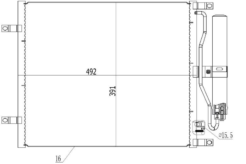 KLİMA RADYATÖRÜ(CNI687) MICRA 1.5DCİ 02-/NOTE 1.5DCİ 06-