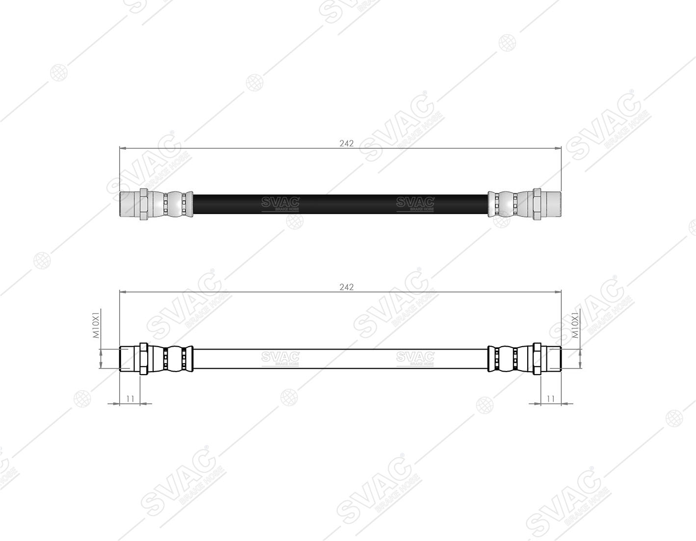 FREN HORTUMU (ARKA)(KAMPANA) OPEL ASTRA G 98-05 / COMBO 01-04 / ZAFIRA A 99-05