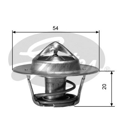 TERMOSTAT (88°C) RENAULT R11 84-88 / R14 79-83 / R19 88-92 / R21 87-93 / CLIO 91-96 / ESPACE 99-02 / KANGOO 99-01 / LAGUNA I 95-01 / MEGANE I 96-03 / AUDI A3 06-12 / A4 97-00 / CHEVROLET CAPRICE 80-82 / CITROEN AX 88-