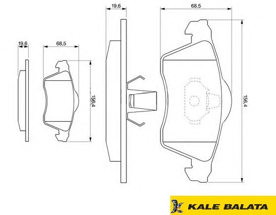 DİSK BALATA (ÖN) VW TRANSPORTER T4 2,5 TDI 90-