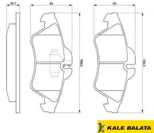 DİSK BALATA (ÖN) M.BENZ SPRINTER / VW LT28-LT35 TÜM MODELLER