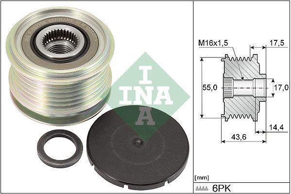 ALTERNATÖR KASNAĞI (6 KANALLI) RENAULT CAPTUR / CLIO II / CLIO IV / FLUENCE / KANGOO / LAGUNA / MEGANE IV / SYMBOL III