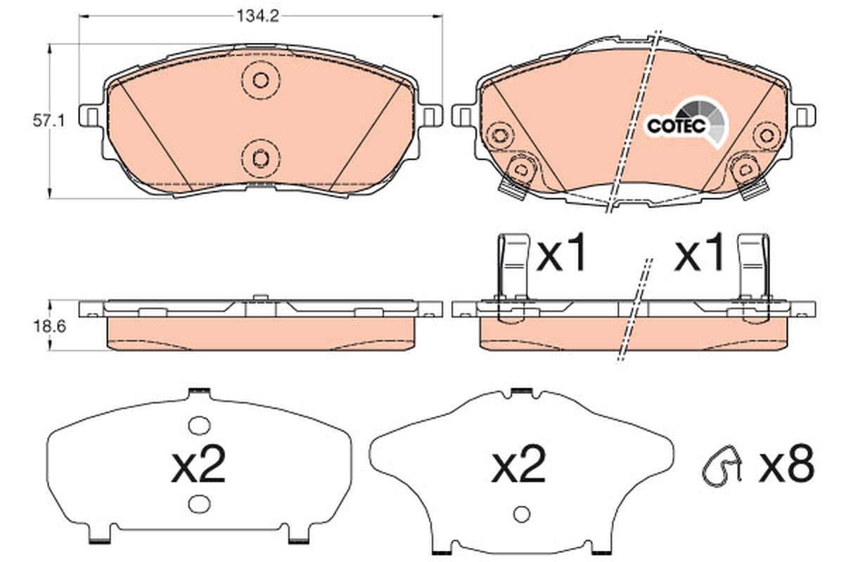 DİSK BALATA (ÖN) TOYOTA AURIS / COROLLA