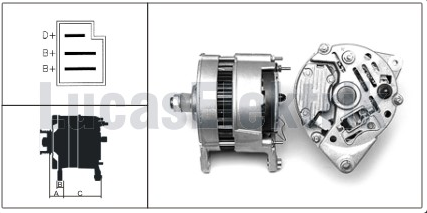 ALTERNATÖR 12V. 65A. (A127)(KASNAKSIZ) FORKLİFT VE YÜKLEYİCİ GENEL