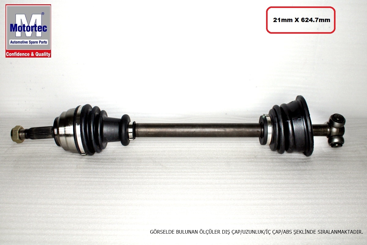 AKS KOMPLE (SOL)(624,70MM) RENAULT CLIO II 98-04 / KANGOO 01-