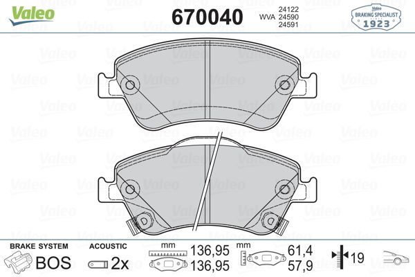 DİSK BALATA (ÖN) TOYOTA AURIS 1.33 DUAL-VVTI-1.4-1.6-1.8 09-12