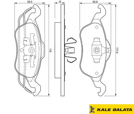 DİSK BALATA (ÖN) FORD FOCUS 1,4 / 1,6 /1,8 98-