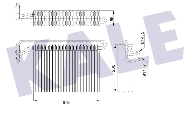 EVAPORATOR (BRAZING) BMW 3 (E46) / X3 (E83) 98-05 / ALPINA B3 (E46) 99-06