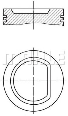 PİSTON,SEGMAN (STD)(76.50MM) 1.4 AEX - Caddy-Golf-Polo