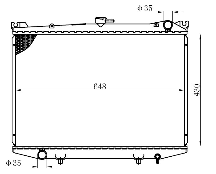 SU RADYATÖRÜ (BRAZİNG)(MT)(BNI041) NİSSAN D21 2.3D/2.5D