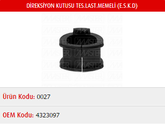 DİREKSİYON KELEPÇE LASTİĞİ (SOL)(MEMELİ) FIAT TOFAŞ M131