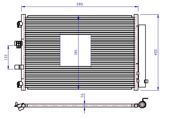 KLİMA RADYATÖRÜ(CFR611) FOCUS 12+